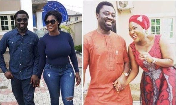 mercy johnson playing cool with her husband